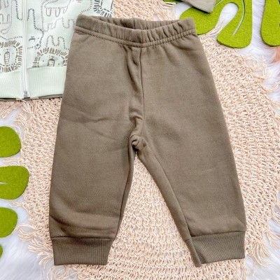 Conj. Colete, Blusa Manga Longa Tiger e Calça de Moletom - Verde e Verde Musgo